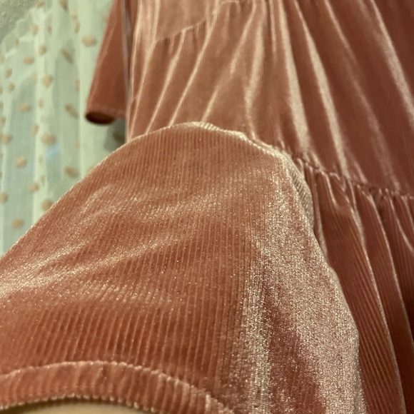 Zara Pink Velvet Dress - Picture 4 of 5